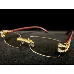 Men’s Classy Sophisticated Retro Hip Hop Clear Lens EYE GLASSES Rimless Frame